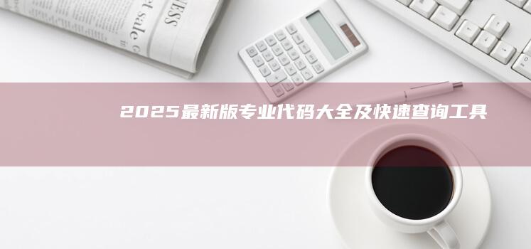 2025最新版专业代码大全及快速查询工具